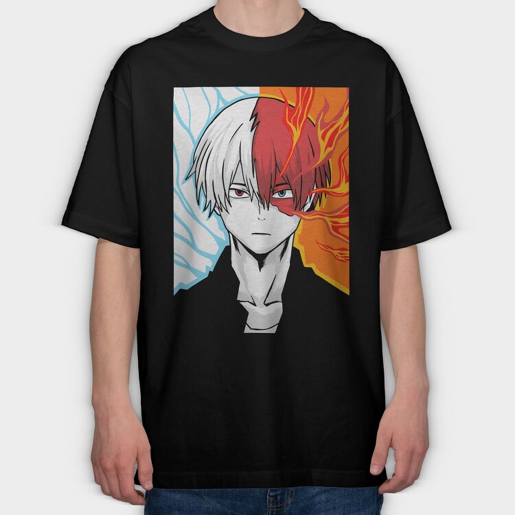 Ice Fire Eyes, Tricou Oversize Barbati (Unisex)