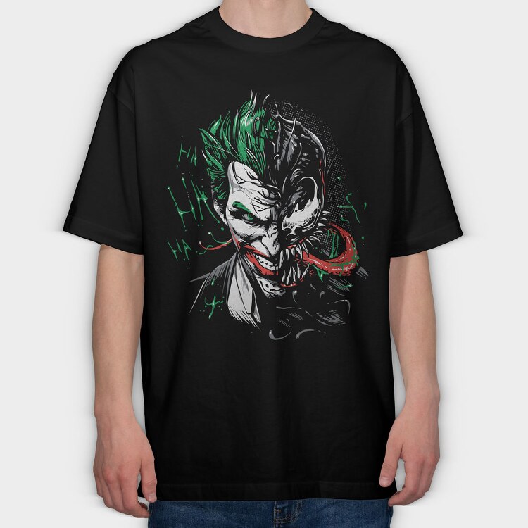 Joker Laugh, Tricou Oversize Barbati (Unisex)