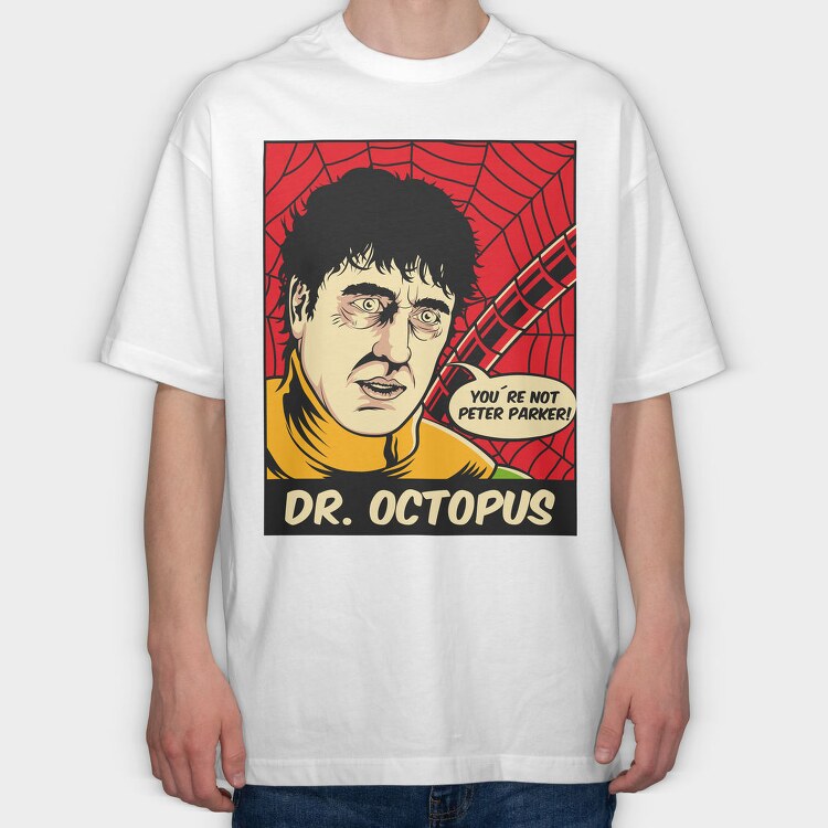 Spiderman Octopus Parody, Tricou Oversize Barbati (Unisex)