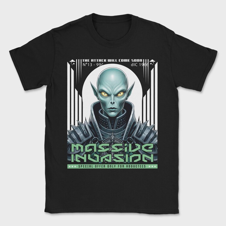 Alien Massive Invasion Trend, Tricou Barbati (Unisex)