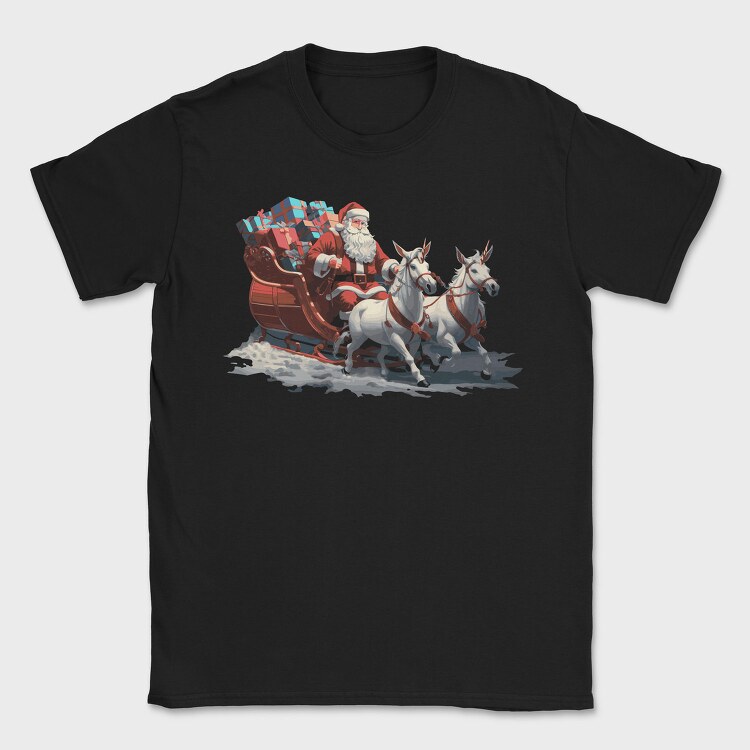Santaclaus Christmas Sleigh, Tricou Barbati (Unisex)