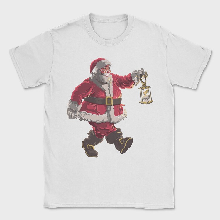 Santa Walking, Tricou Barbati (Unisex)