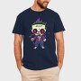 Joker Skull Damage, Tricou Barbati (Unisex)