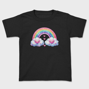 Kawaii Rainbow Heart, Tricou Copii
