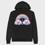 Kawaii Rainbow Heart, Hanorac Oversize Barbati (Unisex)
