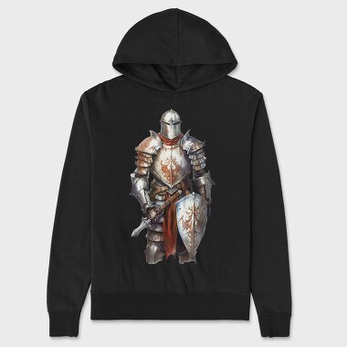 Knight Armor Silver, Hanorac Oversize Barbati (Unisex)