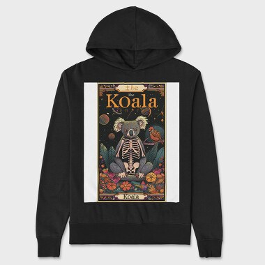 Koala Skeleton Funny, Hanorac Oversize Barbati (Unisex)