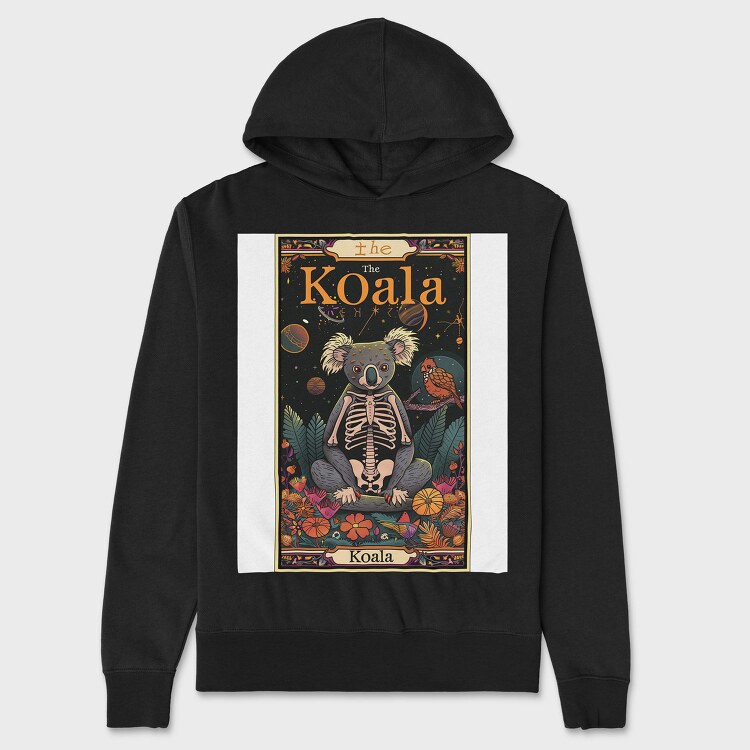 Koala Skeleton Funny, Hanorac Oversize Barbati (Unisex)