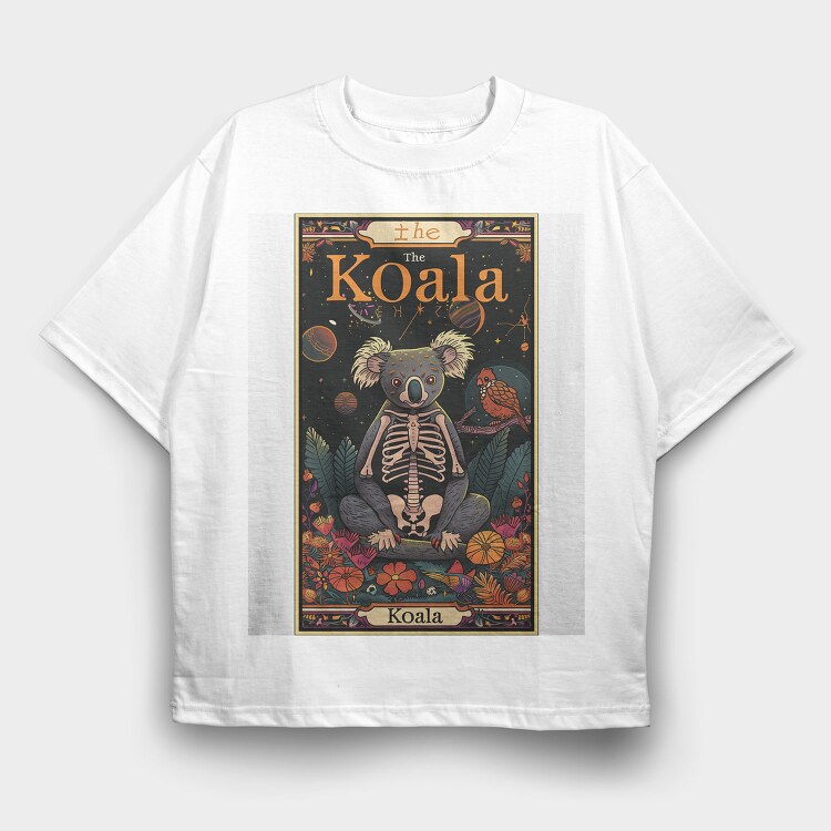 Koala Skeleton Funny, Tricou Oversize Barbati (Unisex)