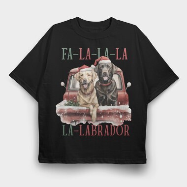 Labrador Christmas Puns, Tricou Oversize Barbati (Unisex)