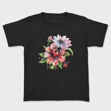 Ladybug Flower Bouquet, Tricou Copii