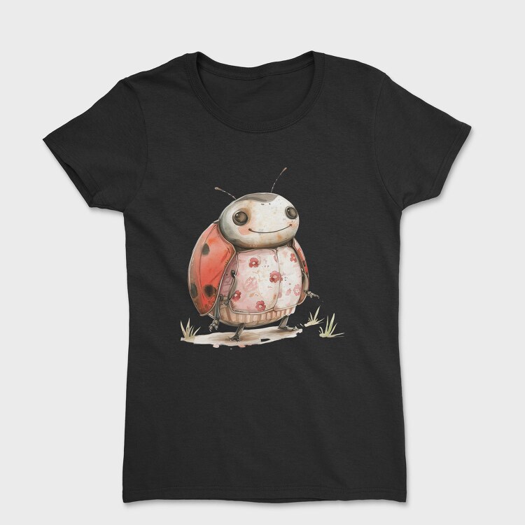 Ladybug Smile Clipart, Tricou Femei