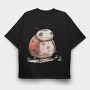 Ladybug Smile Clipart, Tricou Oversize Barbati (Unisex)