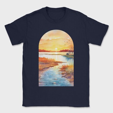 Lake Sunset Vintage, Tricou Barbati (Unisex)
