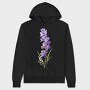 Larkspur Flower 01, Hanorac Oversize Barbati (Unisex)