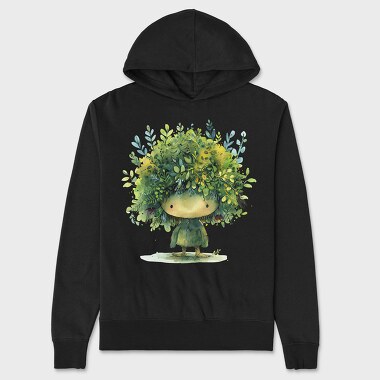 Leaf Hat Gnome, Hanorac Oversize Barbati (Unisex)