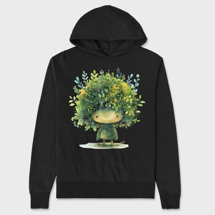 Leaf Hat Gnome, Hanorac Oversize Barbati (Unisex)