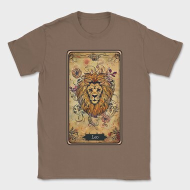 Leo Lion Floral, Tricou Barbati (Unisex)