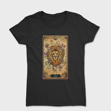 Leo Lion Floral, Tricou Femei