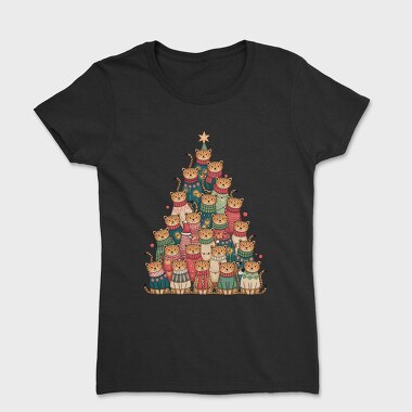 Leopard Christmas Tree, Tricou Femei