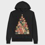 Leopard Christmas Tree, Hanorac Oversize Barbati (Unisex)