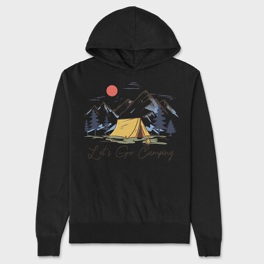 Let S Go Camping, Hanorac Oversize Barbati (Unisex)