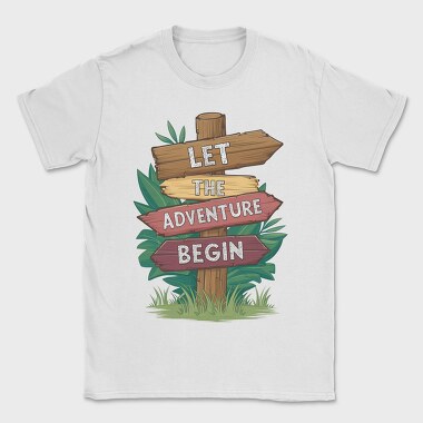 Let The Adventure Begin, Tricou Barbati (Unisex)
