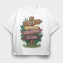 Let The Adventure Begin, Tricou Oversize Barbati (Unisex)