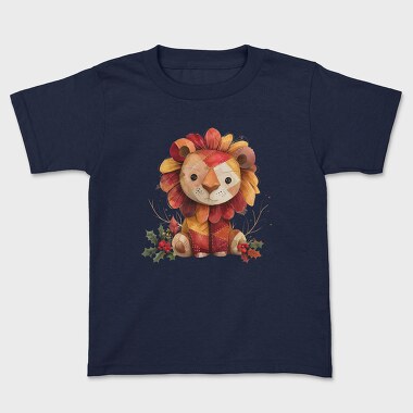 Lion Patchwork Christmas, Tricou Copii
