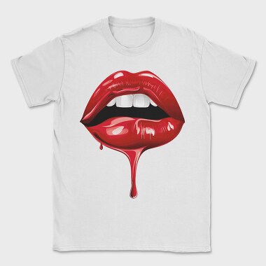 Lips Blood Drip, Tricou Barbati (Unisex)