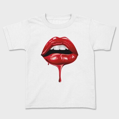 Lips Blood Drip, Tricou Copii