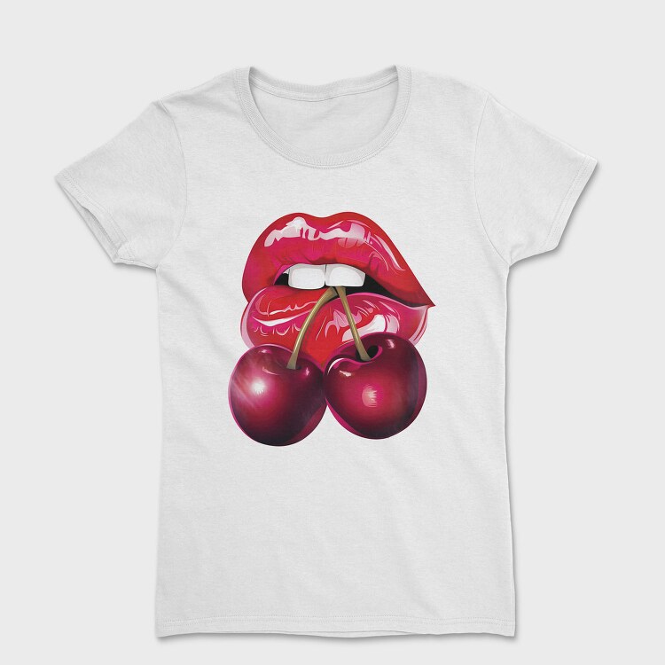 Lips Cherries Bite, Tricou Femei