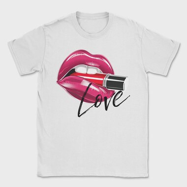 Lips Love Bite, Tricou Barbati (Unisex)