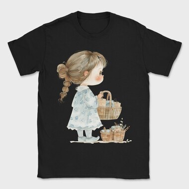 Little Girl Basket, Tricou Barbati (Unisex)