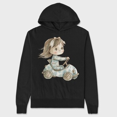 Little Girl Car, Hanorac Oversize Barbati (Unisex)