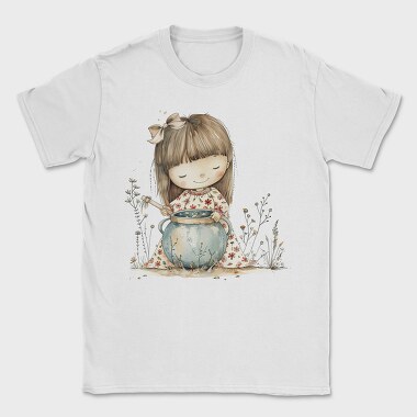 Little Girl Cooking, Tricou Barbati (Unisex)