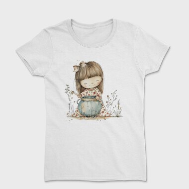 Little Girl Cooking, Tricou Femei