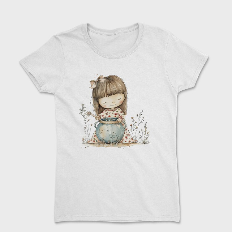 Little Girl Cooking, Tricou Femei