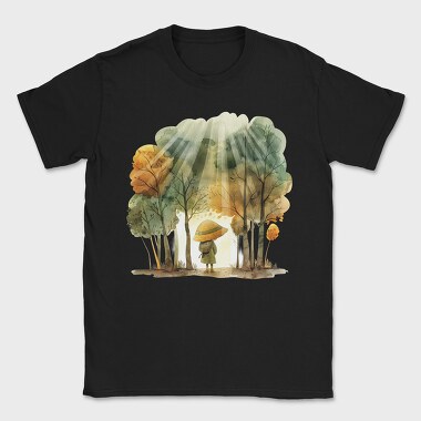 Little Gnome In Forest, Tricou Barbati (Unisex)