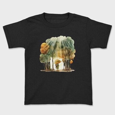 Little Gnome In Forest, Tricou Copii