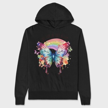 Live Life In Full Bloom, Hanorac Oversize Barbati (Unisex)