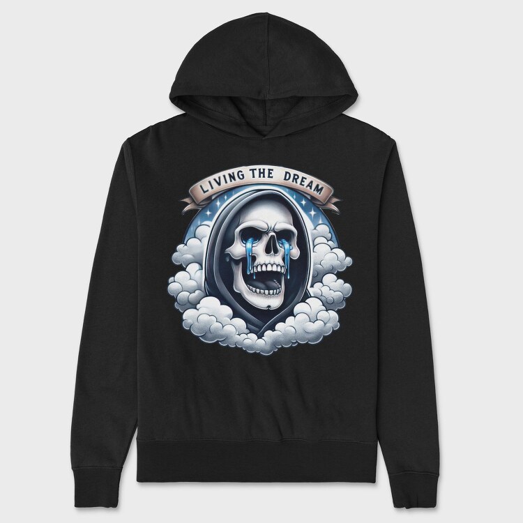 Living The Dream, Hanorac Oversize Barbati (Unisex)