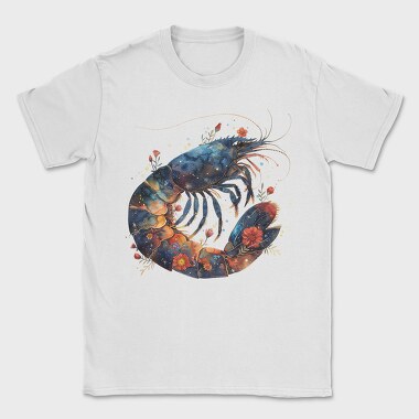 Lobster Floral Night, Tricou Barbati (Unisex)