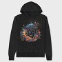 Lobster Floral Night, Hanorac Oversize Barbati (Unisex)