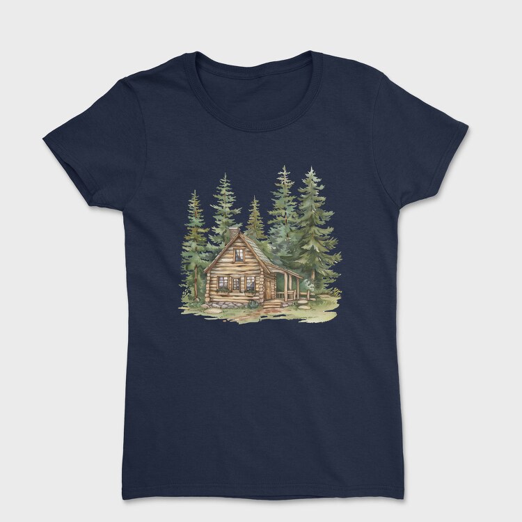 Log Cabin Forest, Tricou Femei