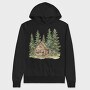 Log Cabin Forest, Hanorac Oversize Barbati (Unisex)