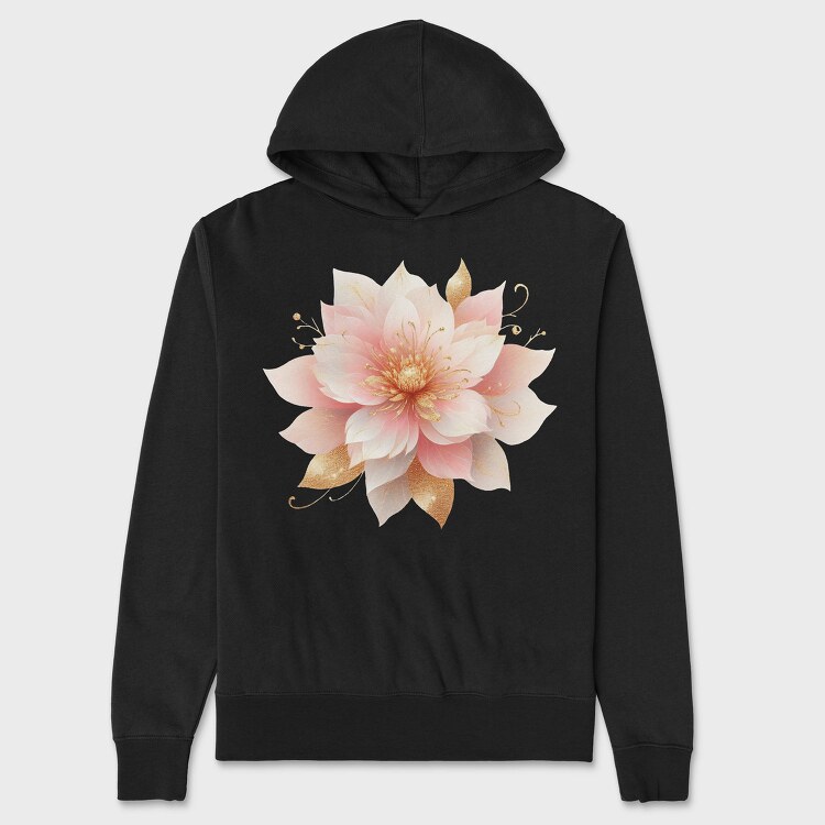 Lotus Glowy Gold, Hanorac Oversize Barbati (Unisex)