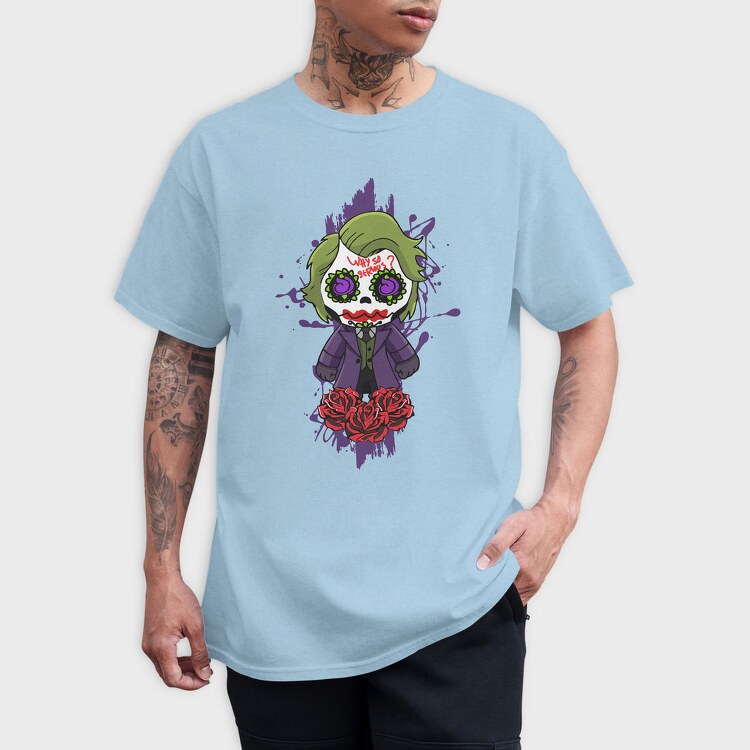 Joker Skull Roses, Tricou Barbati (Unisex)