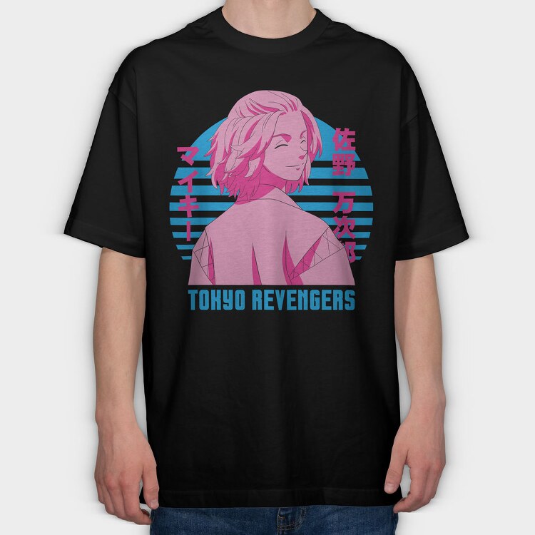 Tokyo Revengers Pink, Tricou Oversize Barbati (Unisex)