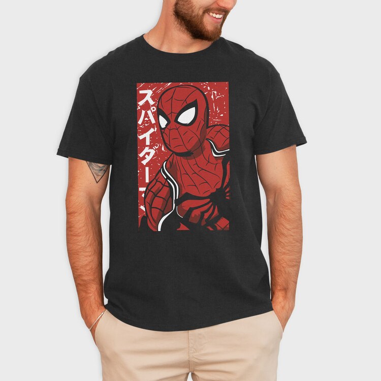 Spiderman Red Mask, Tricou Barbati (Unisex)